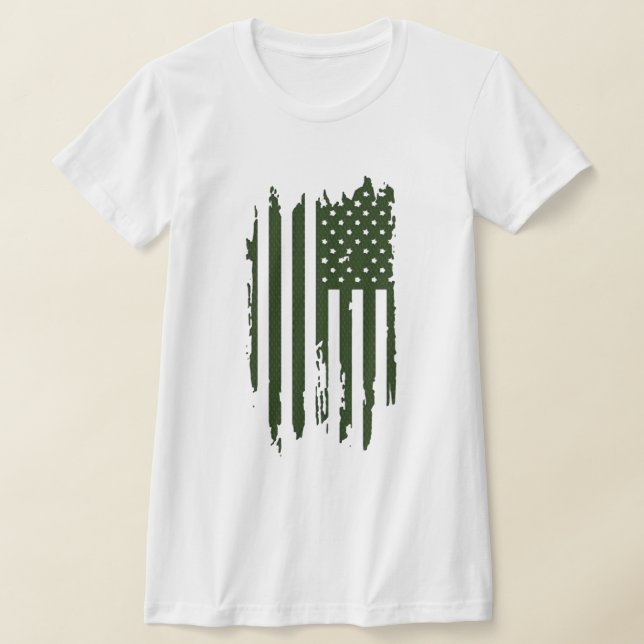 Camiseta Bandera del Orgullo Estadounidense Patriótico, Tee (Distribución)