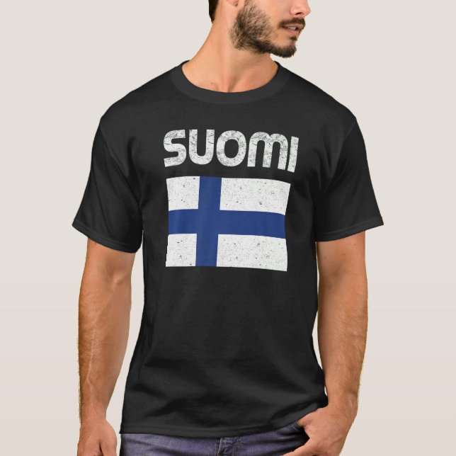 Camiseta Bandera del orgullo finlandés Suomi para mujeres h (Anverso)