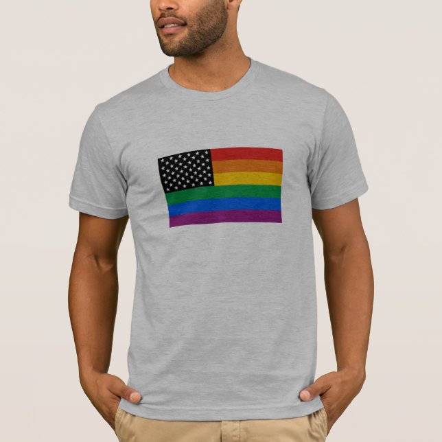 Camiseta Bandera del orgullo gay (Anverso)