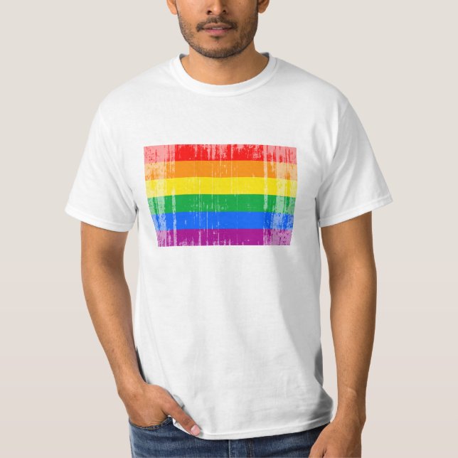Camiseta Bandera del orgullo gay (Anverso)