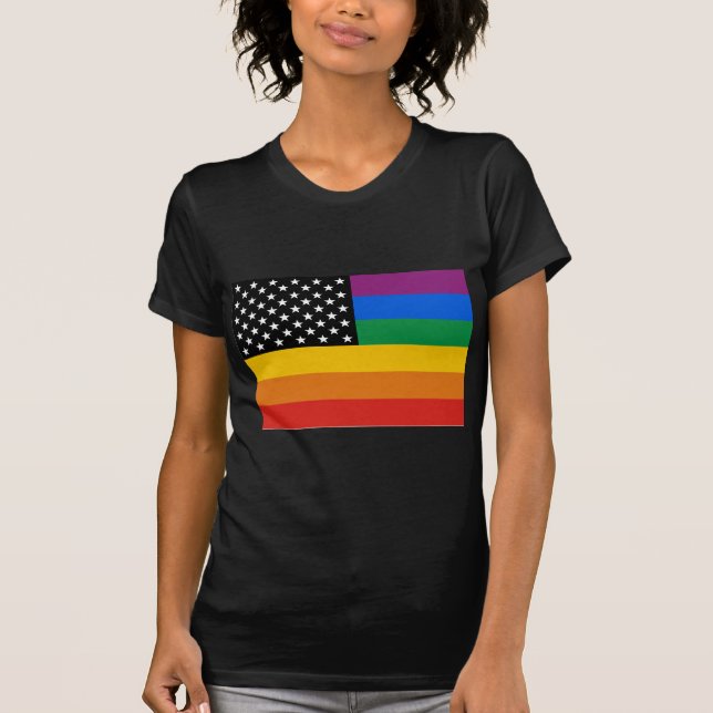 Camiseta Bandera del orgullo gay (Anverso)