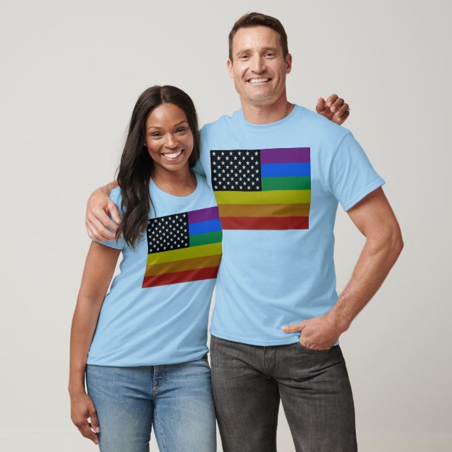 Camiseta Bandera del orgullo gay (Unisexo)