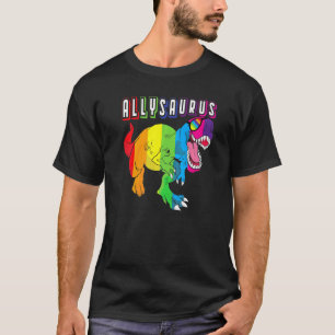Camiseta Bandera del Orgullo Gay Allysaurus Ally M