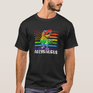 Camiseta Bandera del Orgullo Gay Allysaurus Ally M