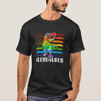 Camiseta Bandera del Orgullo Gay Allysaurus Ally M