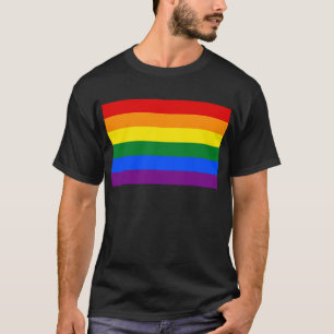 Camiseta Bandera del orgullo gay arcoiris LGBT