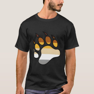 Camiseta Bandera del Orgullo Gay Bear Paw