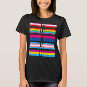 Camiseta Bandera del Orgullo Gay Bi Intersexual Trans P
