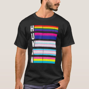Camiseta Bandera del Orgullo Gay Bi Intersexual Trans P