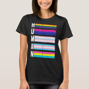 Camiseta Bandera del Orgullo Gay Bi Intersexual Trans P
