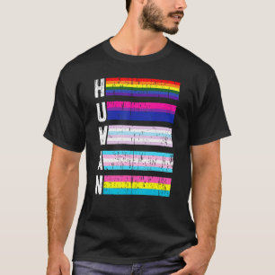 Camiseta Bandera del Orgullo Gay Bi Intersexual Trans P
