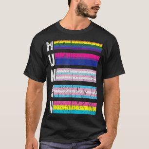 Camiseta Bandera del Orgullo Gay Bi Intersexual Trans P