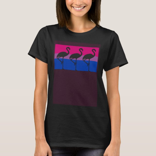 Camiseta Bandera del Orgullo Gay Bisexual Fiesta Cute Flami (Anverso)
