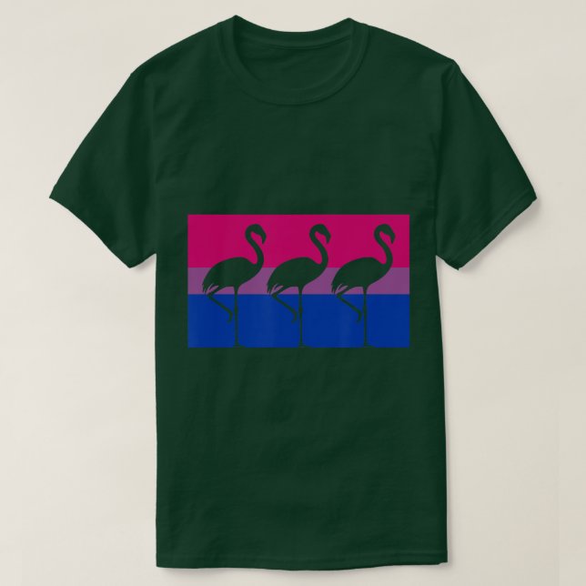 Camiseta Bandera del Orgullo Gay Bisexual Fiesta Cute Flami (Diseño del anverso)