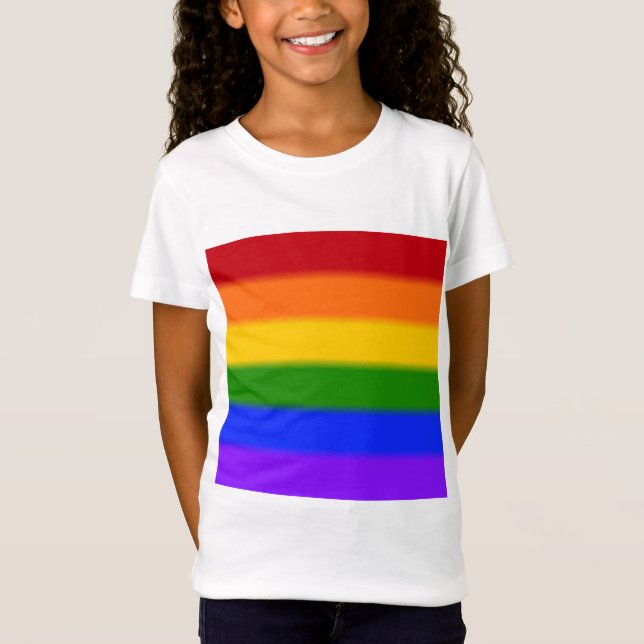 Camiseta Bandera del orgullo gay caído (Anverso)