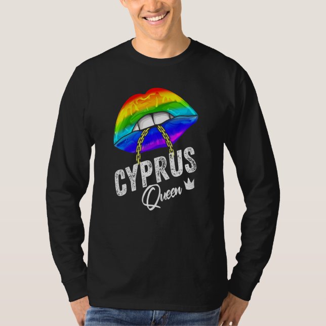 Camiseta Bandera del Orgullo Gay de la Reina Lgbtq Lidera A (Anverso)