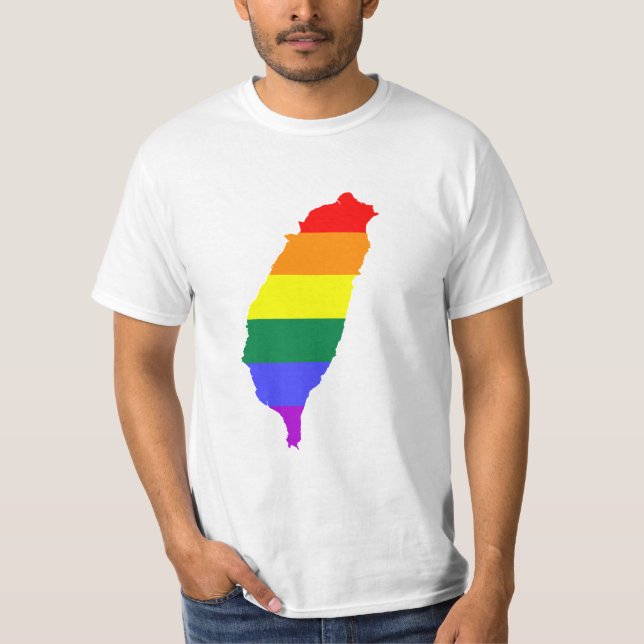 Camiseta Bandera del orgullo gay del arco iris de LGBT de (Anverso)