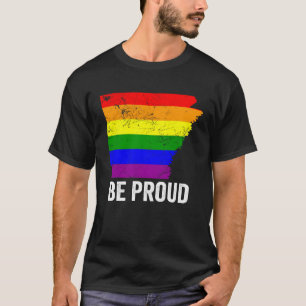 Camiseta Bandera del Orgullo Gay del Estado de Arkansas Bis