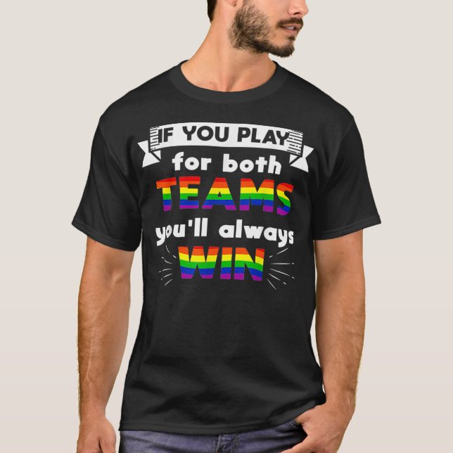 Camiseta Bandera del orgullo gay en Guay LGBT (Anverso)