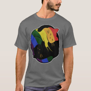Camiseta Bandera del Orgullo Gay Gay Gay Yin Yang
