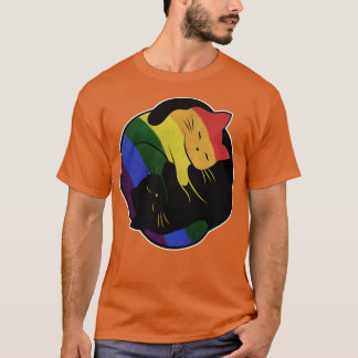 Camiseta Bandera del Orgullo Gay Gay Gay Yin Yang