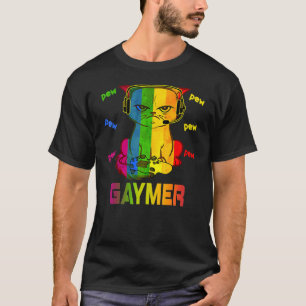Camiseta Bandera del Orgullo Gay Gaymer Lgbt Gamer Lgbtq