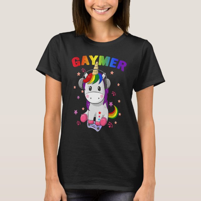 Camiseta Bandera del Orgullo Gay Gaymer Lgbt Gamer Lgbtq Ga (Anverso)