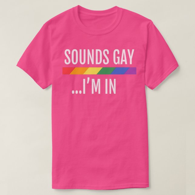 Camiseta Bandera del Orgullo Gay LGBTQ Suena Gay En 1 (Diseño del anverso)