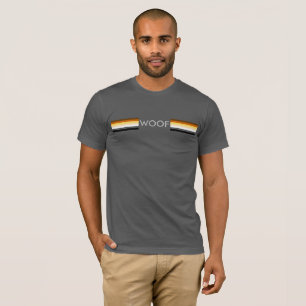 Camiseta Bandera del Orgullo Gay Macho y Esbelto woof