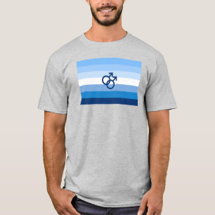 Camiseta Bandera del Orgullo Gay Masculino MLM