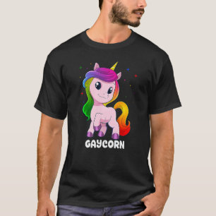 Camiseta Bandera del Orgullo Gay Unicornio