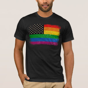 Camiseta Bandera del Orgullo Gaymericano