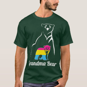 Camiseta Bandera del Orgullo Gótico Pansexual de la abuela
