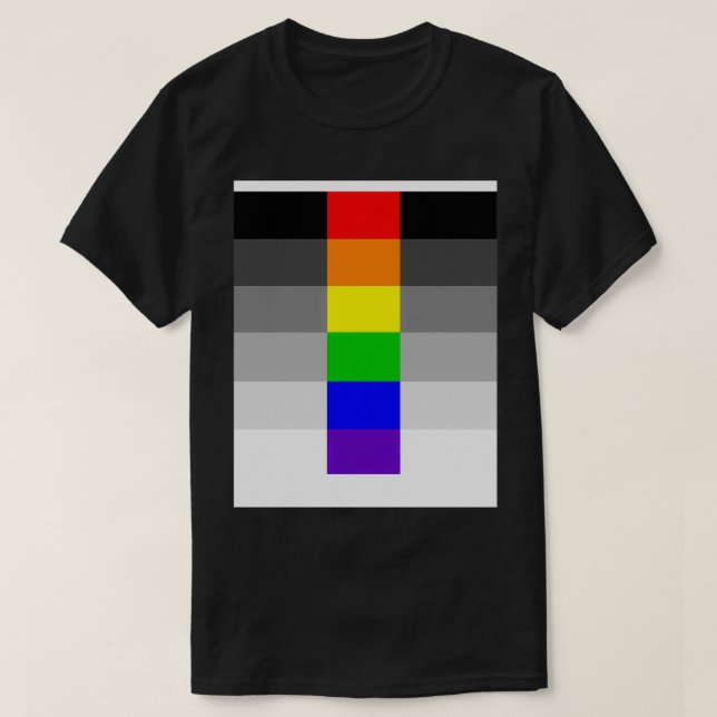 Camiseta Bandera del Orgullo Heteroflexible Gráfico (Diseño del anverso)