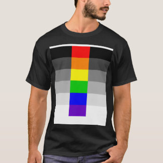 Camiseta Bandera del Orgullo Heteroflexible Gráfico