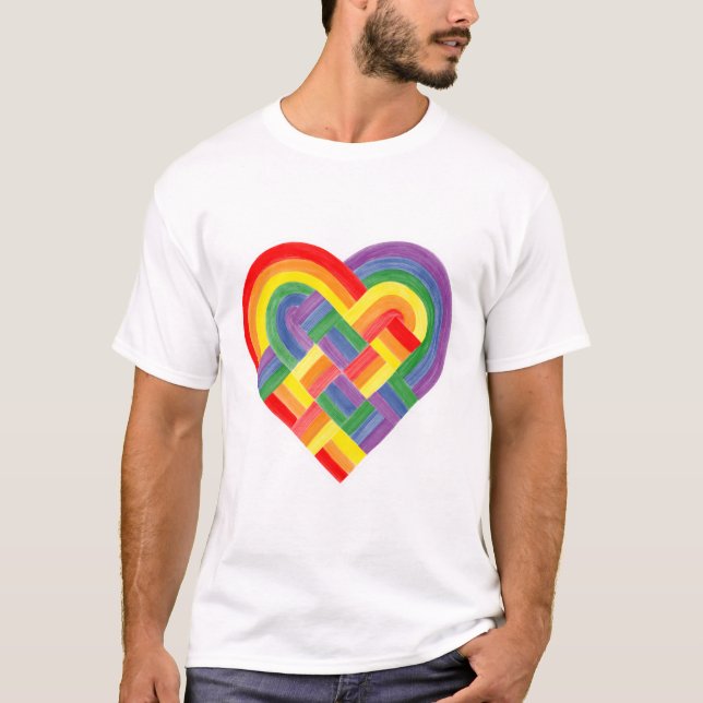 Camiseta Bandera del Orgullo Iris LGBTQ+ (Anverso)