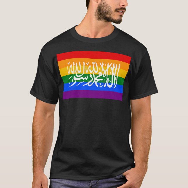 Camiseta Bandera del orgullo islámico. (Anverso)