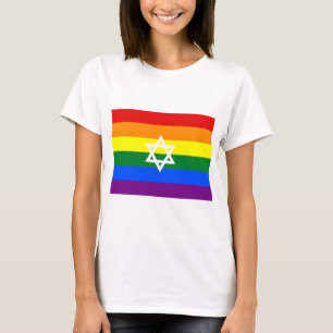 Camiseta Bandera del Orgullo Judío Gay
