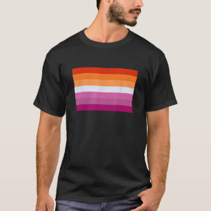 Camiseta Bandera del Orgullo Lesbiano Sunset WLW Mujeres LG