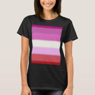 Camiseta Bandera del orgullo lésbico caído