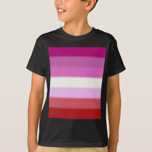 Camiseta Bandera del orgullo lésbico caído