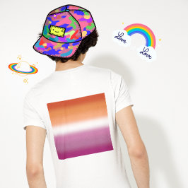 Camiseta Bandera del Orgullo Lésbico de Gradiente – Bandera