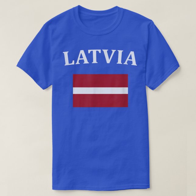 Camiseta Bandera del Orgullo Letón Gran Tee Regalo  (Diseño del anverso)