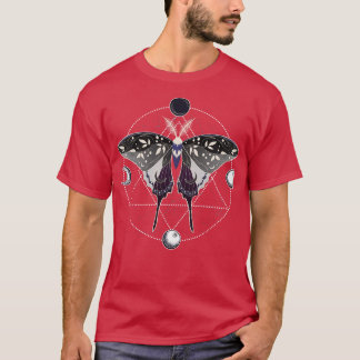 Camiseta Bandera del orgullo LGBT 1 asexual Luna Moth Celes