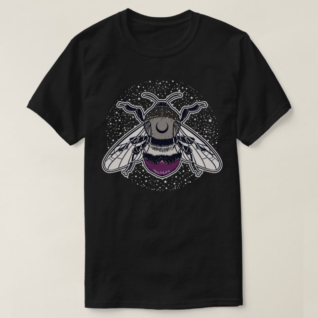 Camiseta Bandera del Orgullo LGBT asexual (Diseño del anverso)