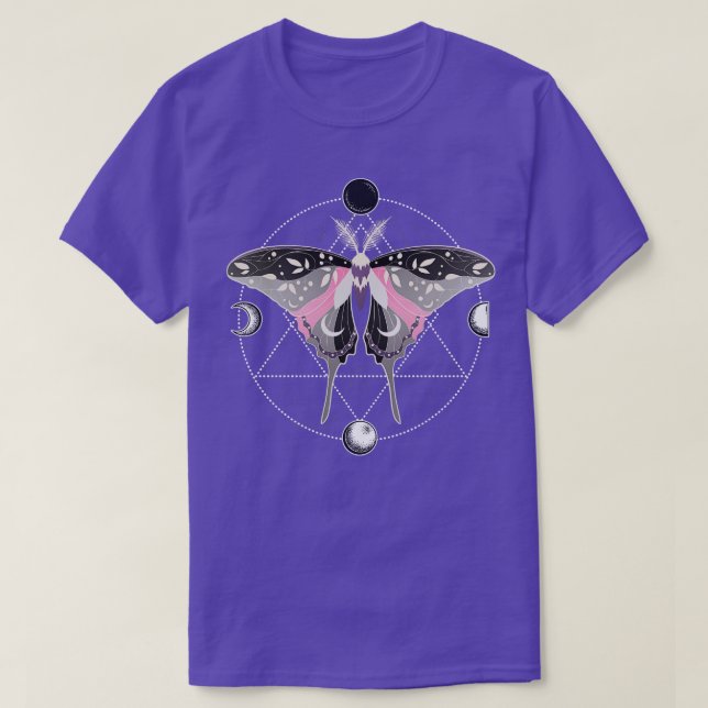 Camiseta Bandera del Orgullo LGBT Celestial Demigirl Luna M (Diseño del anverso)