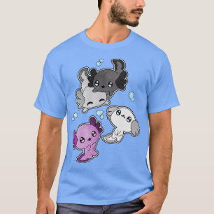 Camiseta Bandera del orgullo LGBT de Axolotl asexual