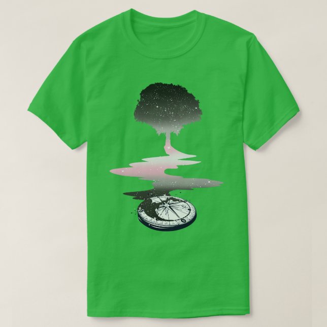 Camiseta Bandera del Orgullo LGBT Demigirl Tree (Diseño del anverso)