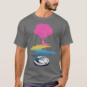 Camiseta Bandera del Orgullo LGBT Pansexual Tree