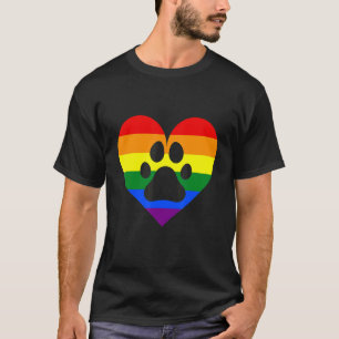 Camiseta Bandera del Orgullo LGBTQ Colores Perro arco iris
